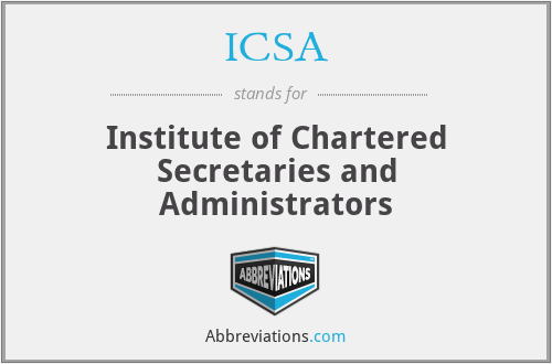 ICSA - Institute of Chartered Secretaries and Administrators