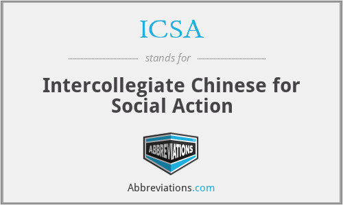 ICSA - Intercollegiate Chinese for Social Action