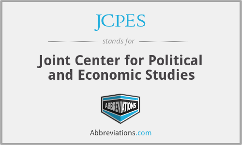 JCPES - Joint Center for Political and Economic Studies