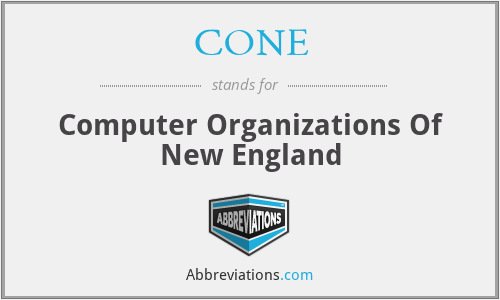 CONE - Computer Organizations Of New England