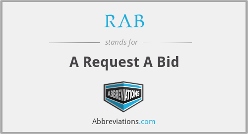 RAB - A Request A Bid