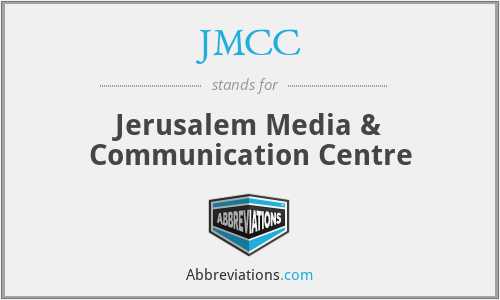 JMCC - Jerusalem Media & Communication Centre