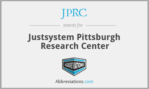 JPRC - Justsystem Pittsburgh Research Center