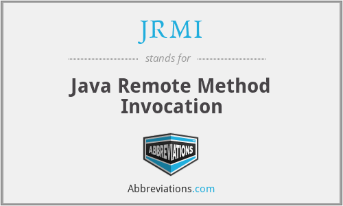 JRMI - Java Remote Method Invocation