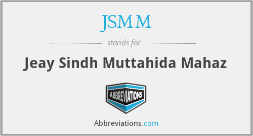 JSMM - Jeay Sindh Muttahida Mahaz