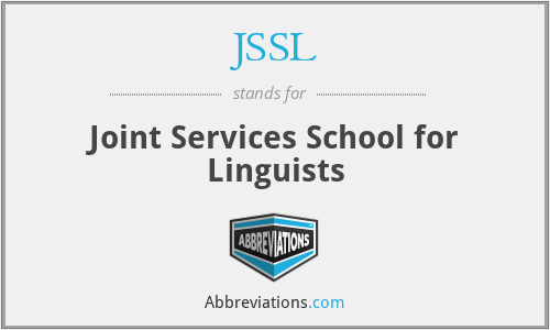 JSSL - Joint Services School for Linguists