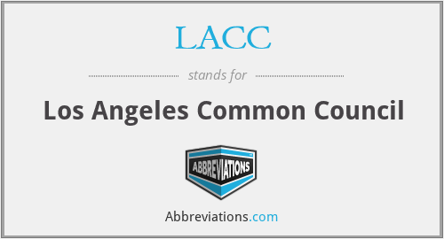 LACC - Los Angeles Common Council