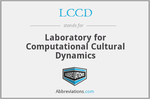 LCCD - Laboratory for Computational Cultural Dynamics