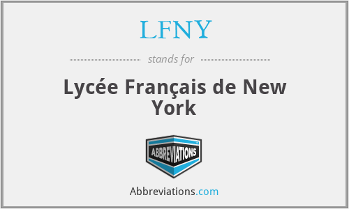 LFNY - Lycée Français de New York