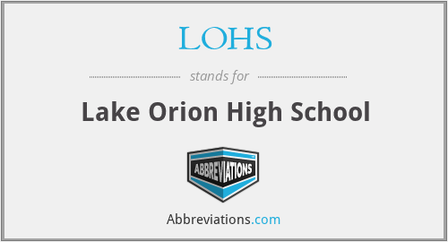 LOHS - Lake Orion High School