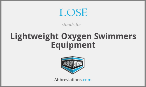 LOSE - Lightweight Oxygen Swimmers Equipment