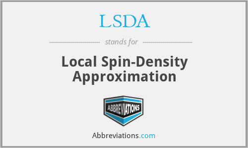 LSDA - Local Spin-Density Approximation