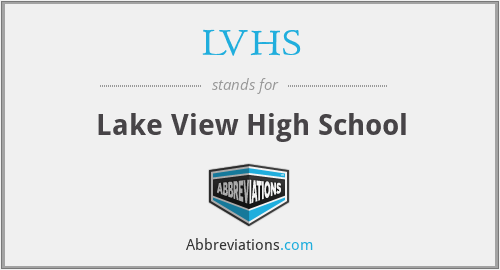 LVHS - Lake View High School