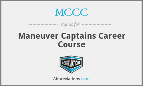MCCC - Maneuver Captains Career Course