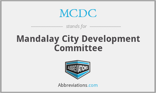 MCDC - Mandalay City Development Committee
