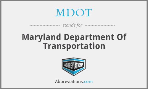 MDOT - Maryland Department Of Transportation