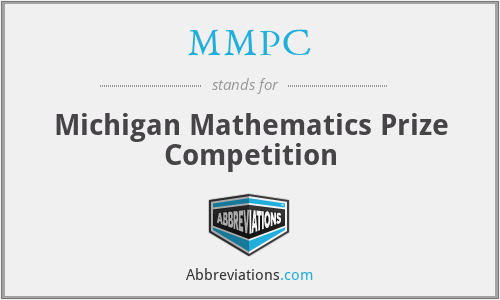 MMPC - Michigan Mathematics Prize Competition