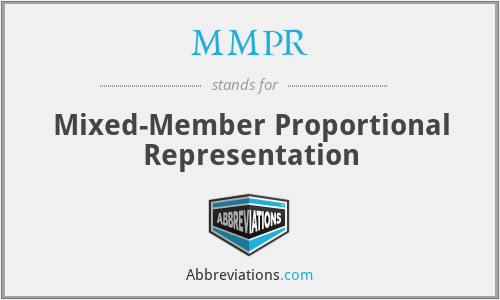 MMPR - Mixed-Member Proportional Representation