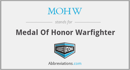 MOHW - Medal Of Honor Warfighter