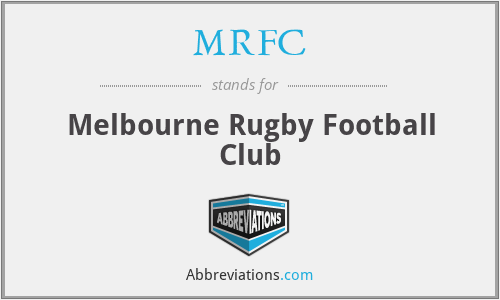 MRFC - Melbourne Rugby Football Club