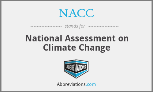 NACC - National Assessment on Climate Change