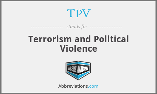 TPV - Terrorism and Political Violence