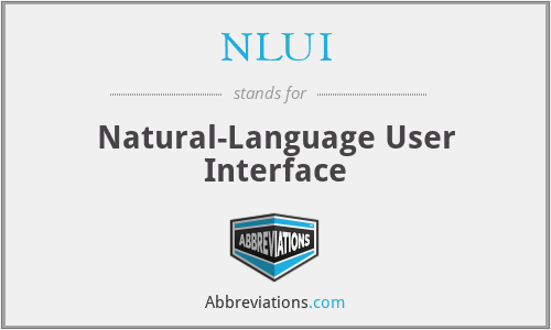 NLUI - Natural-Language User Interface