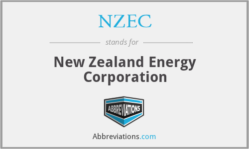 NZEC - New Zealand Energy Corporation