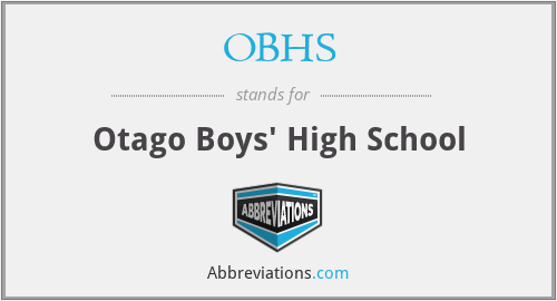 OBHS - Otago Boys' High School