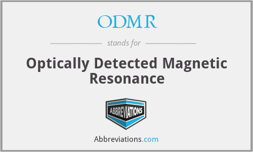ODMR - Optically Detected Magnetic Resonance