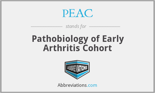PEAC - Pathobiology of Early Arthritis Cohort
