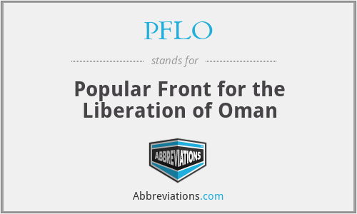 PFLO - Popular Front for the Liberation of Oman