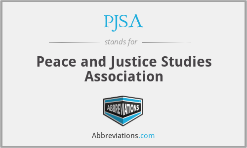 PJSA - Peace and Justice Studies Association