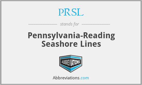 PRSL - Pennsylvania-Reading Seashore Lines