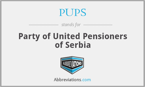 PUPS - Party of United Pensioners of Serbia