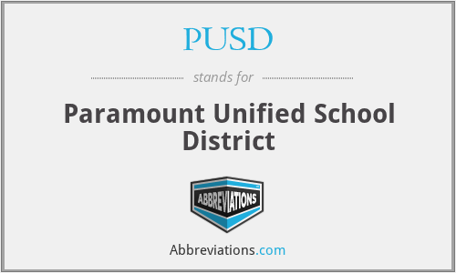 PUSD - Paramount Unified School District