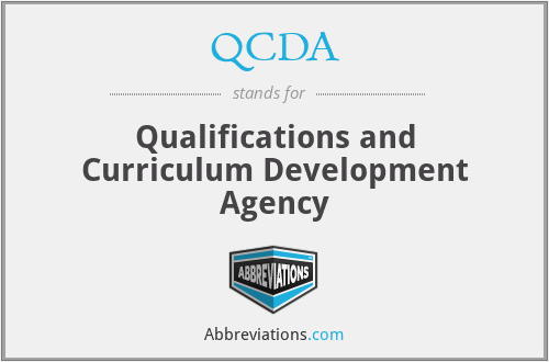 QCDA - Qualifications and Curriculum Development Agency