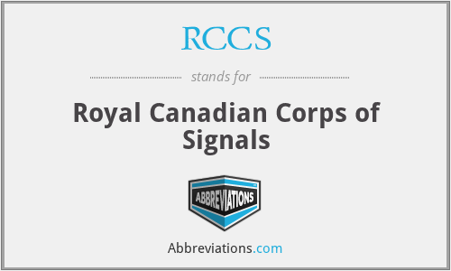 RCCS - Royal Canadian Corps of Signals