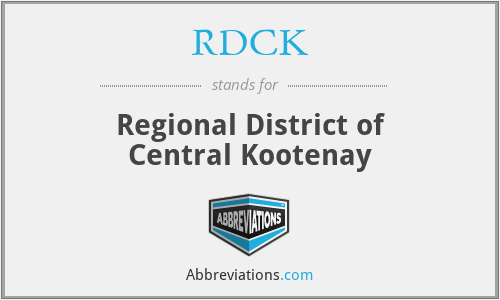 RDCK - Regional District of Central Kootenay