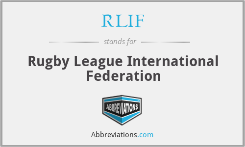 RLIF - Rugby League International Federation