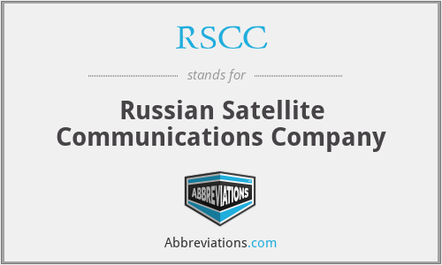 RSCC - Russian Satellite Communications Company