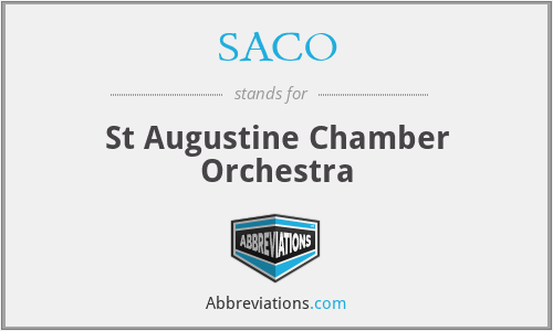 SACO - St Augustine Chamber Orchestra