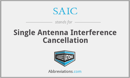 SAIC - Single Antenna Interference Cancellation