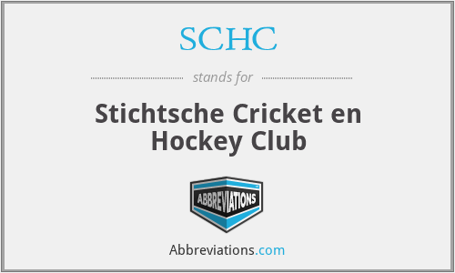 SCHC - Stichtsche Cricket en Hockey Club