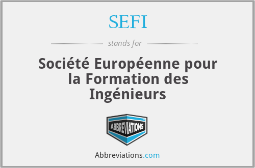 SEFI - Société Européenne pour la Formation des Ingénieurs