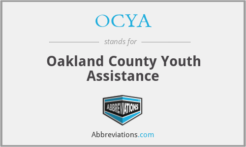 OCYA - Oakland County Youth Assistance