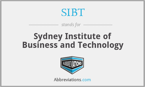SIBT - Sydney Institute of Business and Technology