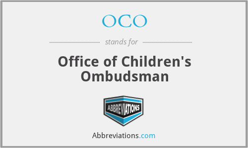OCO - Office of Children's Ombudsman