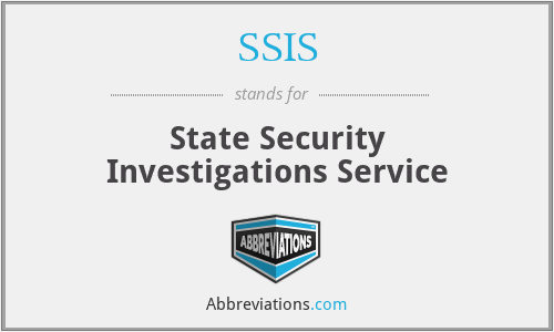SSIS - State Security Investigations Service