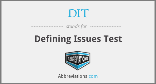 DIT - Defining Issues Test